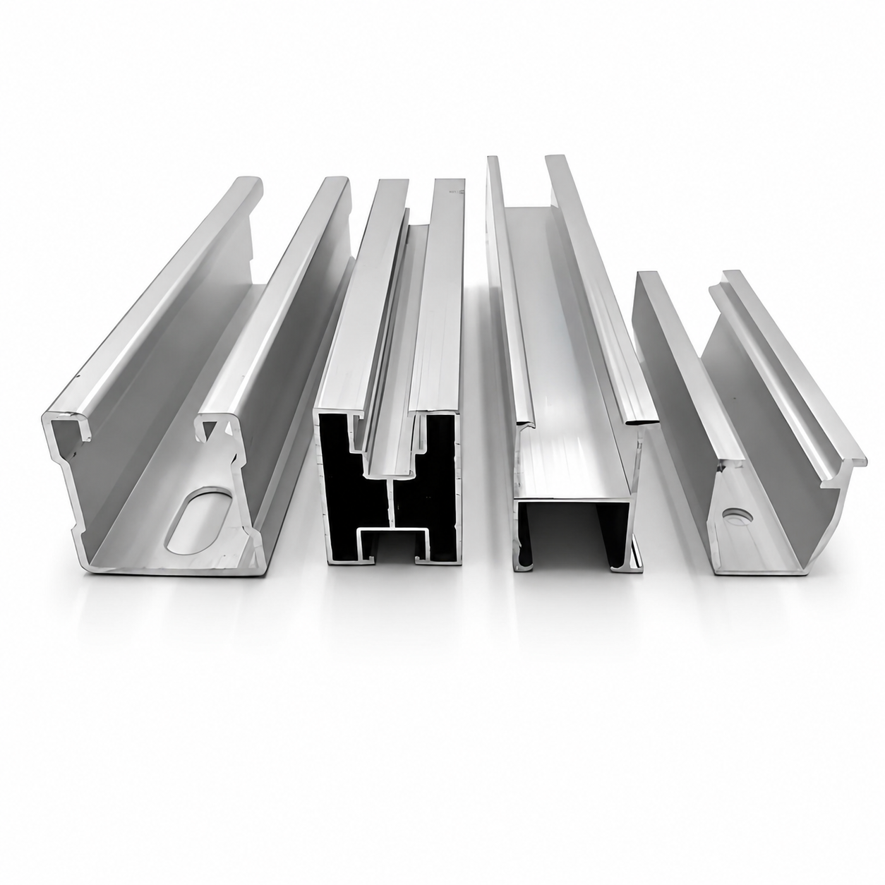 Aluminum solar mounting rail