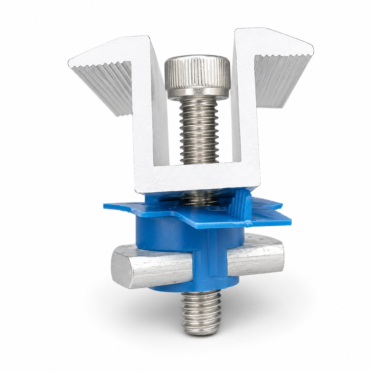 Anodized solar module mid clamp